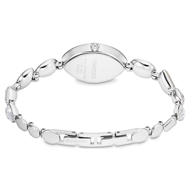 Gema watch Crystal bracelet, Silver tone, Stainless steel